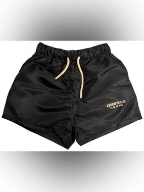 Fear of God Essentials Running Short 'Jet Black'